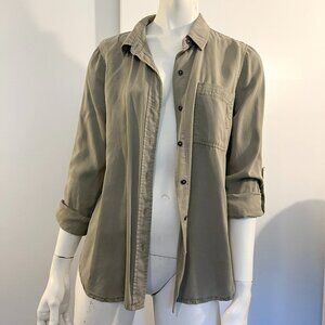 Knox Rose Olive Button Down Blouse